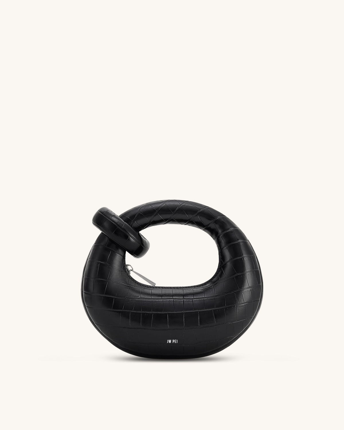 Abacus Mini Top Handle Bag - Black Croc | JW PEI