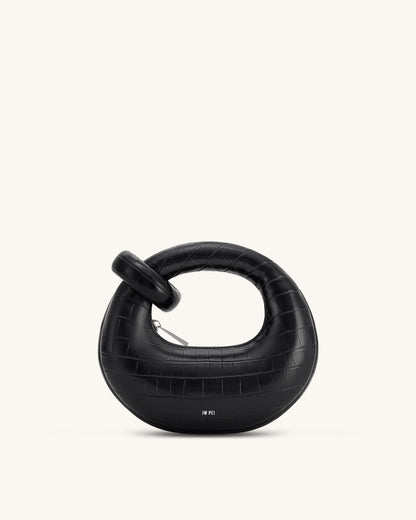 Abacus Mini Top Handle Bag - Black Croc | JW PEI