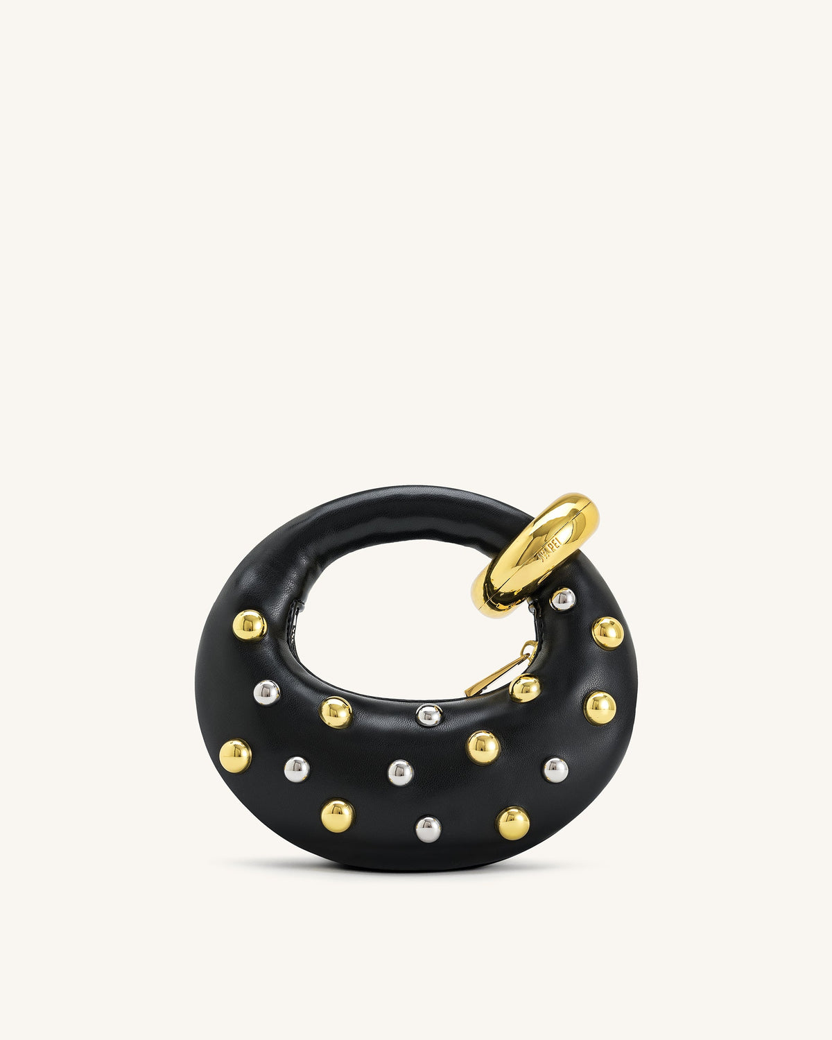 Abacus Studded Mini Top Handle Bag - Black | JW PEI