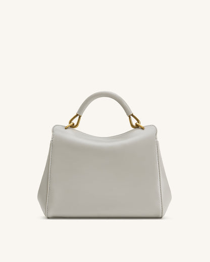 Lucia Classic Top Handle Bag - Light Gray | JW PEI