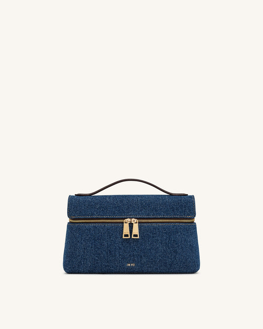Thea Top Handle Bag - Blue Denim | JW PEI