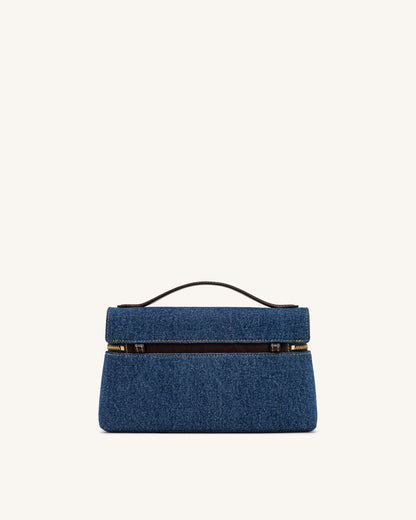 Thea Top Handle Bag - Blue Denim | JW PEI