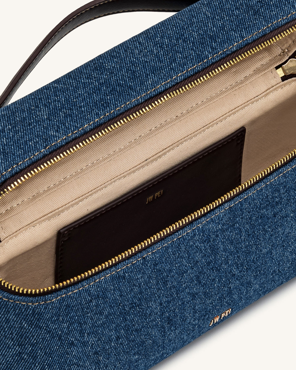 Thea Top Handle Bag - Blue Denim | JW PEI