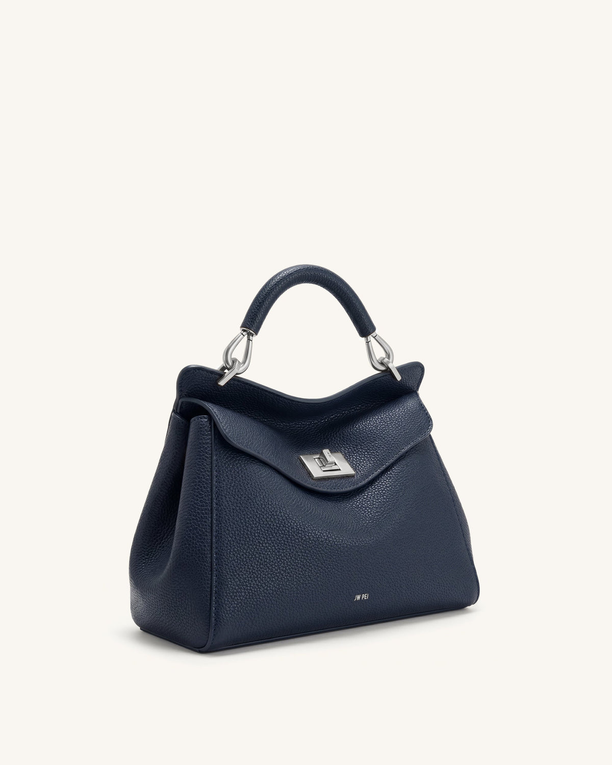 Lucia Classic Top Handle Bag - Navy Blue | JW PEI
