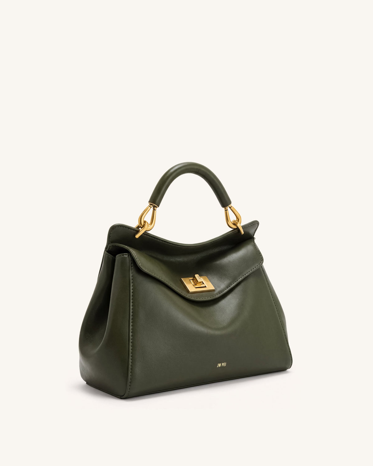 Lucia Classic Top Handle Bag - Dark Olive Green | JW PEI