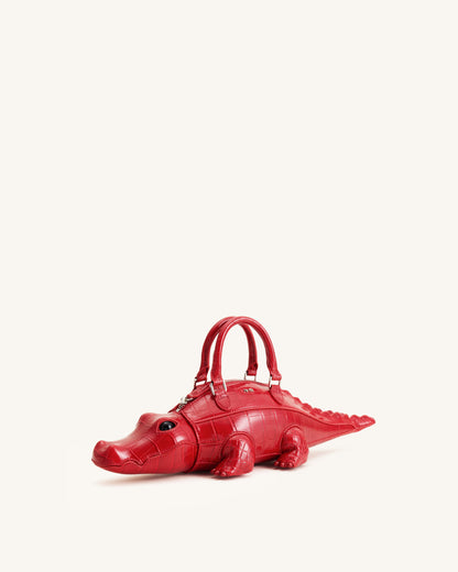 Jayden Crocodile Novelty Handbag - Red | JW PEI