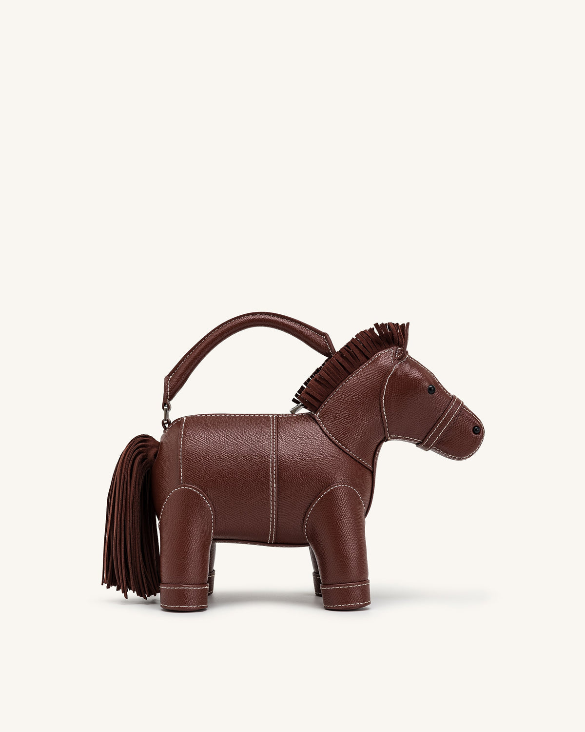 Harper Horse Top Handle Bag - Brown | JW PEI