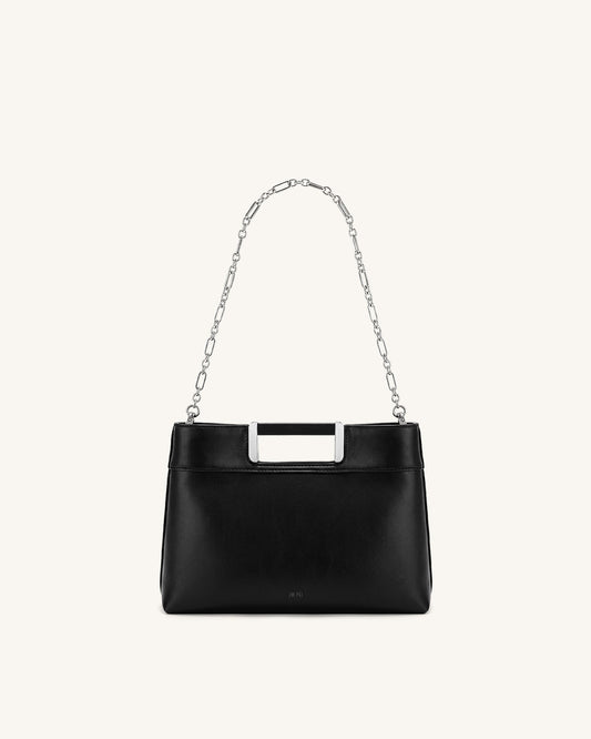 Elodie Chain Handle Top Handle Bag - Black | JW PEI