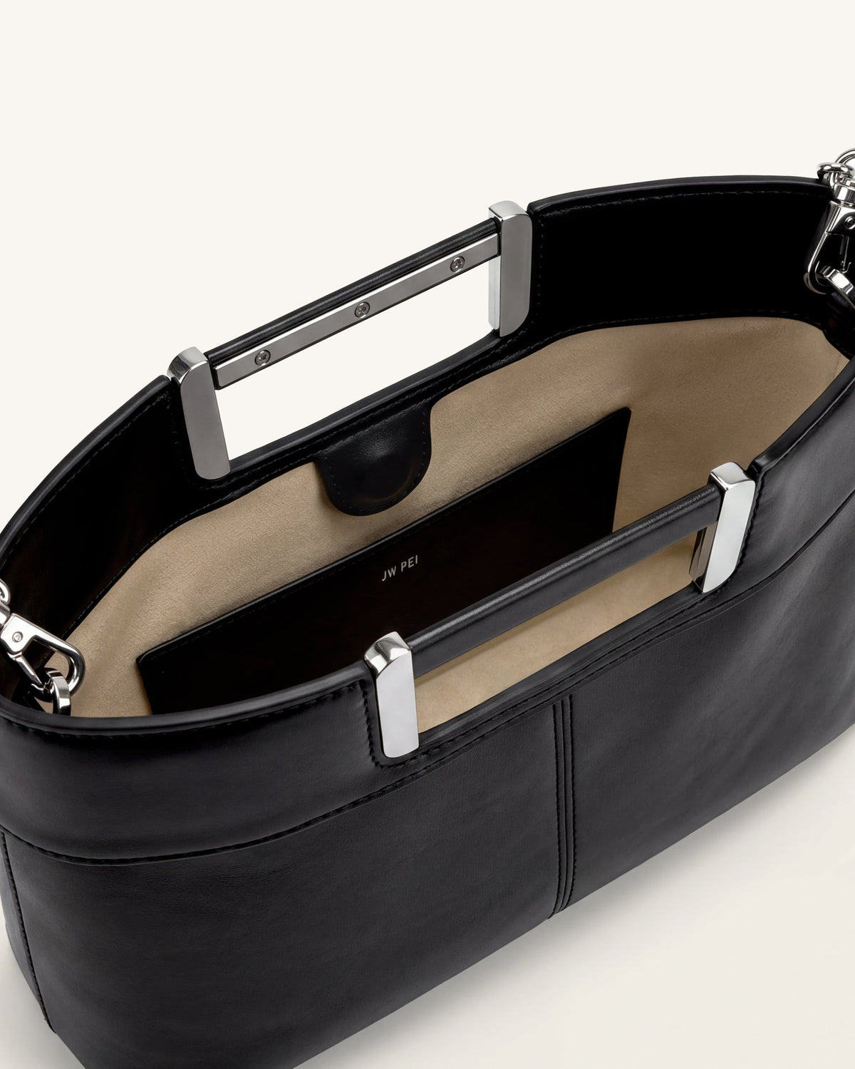 Elodie Chain Handle Top Handle Bag - Black | JW PEI