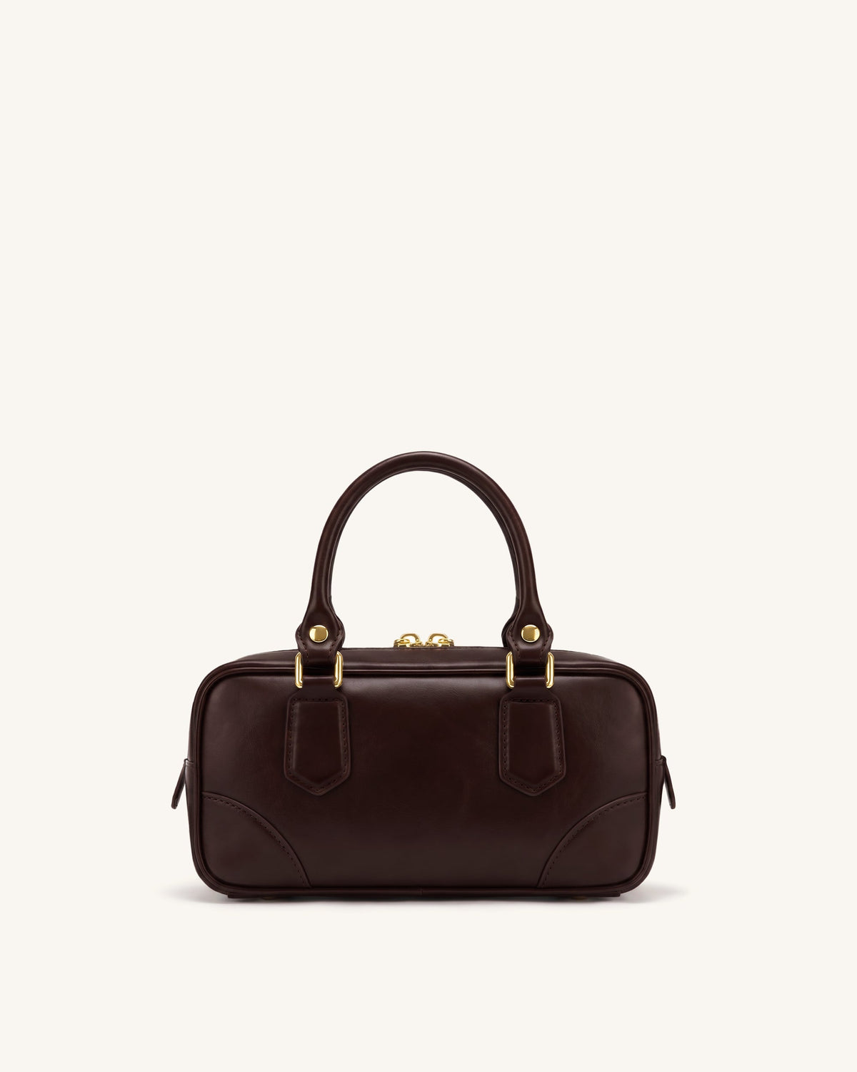 Odette Boston Top Handle Bag - Dark Brown | JW PEI