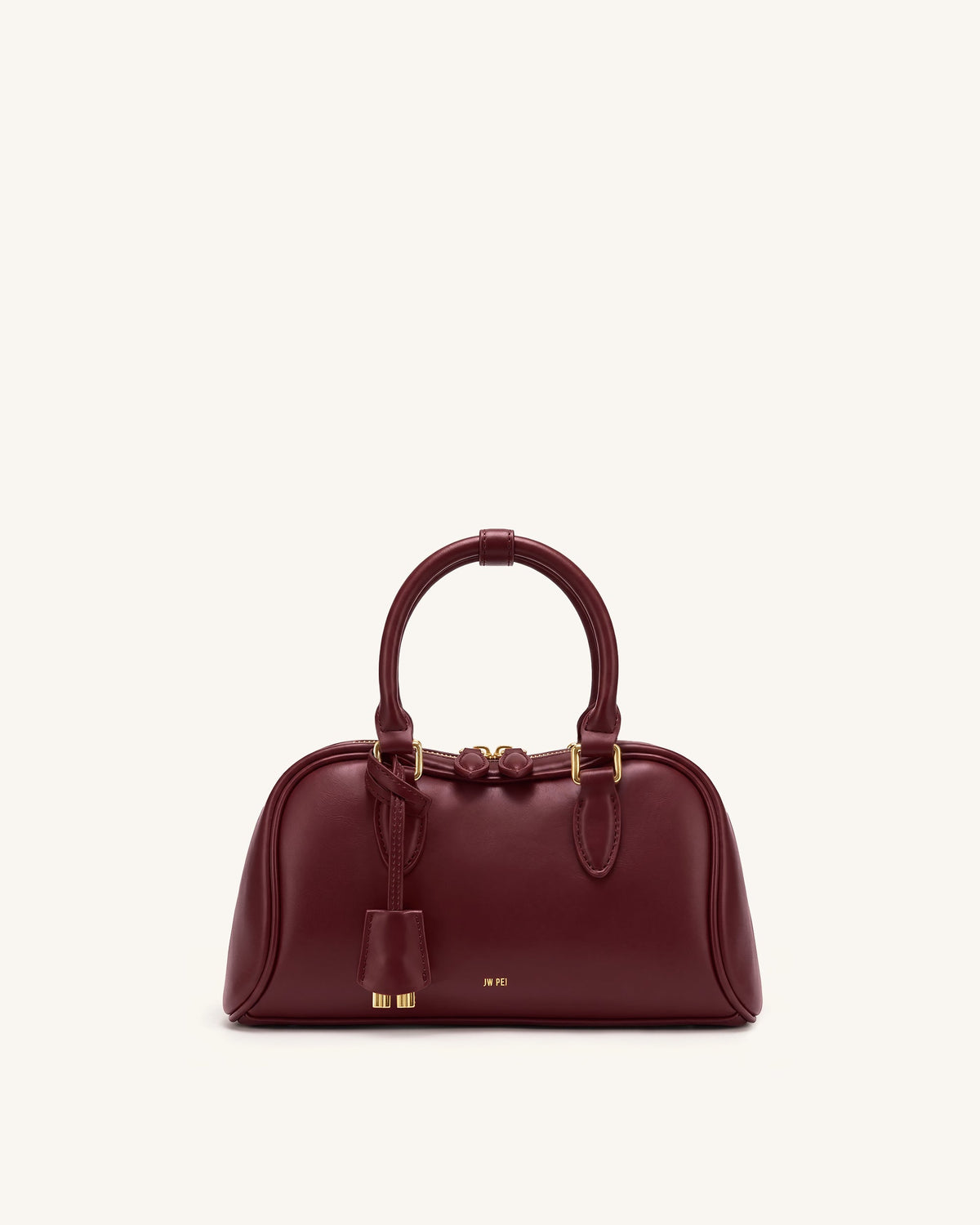 Rosalie Bowler Top Handle Bag - Dark Burgundy | JW PEI