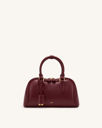 Rosalie Bowler Top Handle Bag - Dark Burgundy | JW PEI