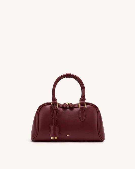 Rosalie Bowler Top Handle Bag - Dark Burgundy | JW PEI