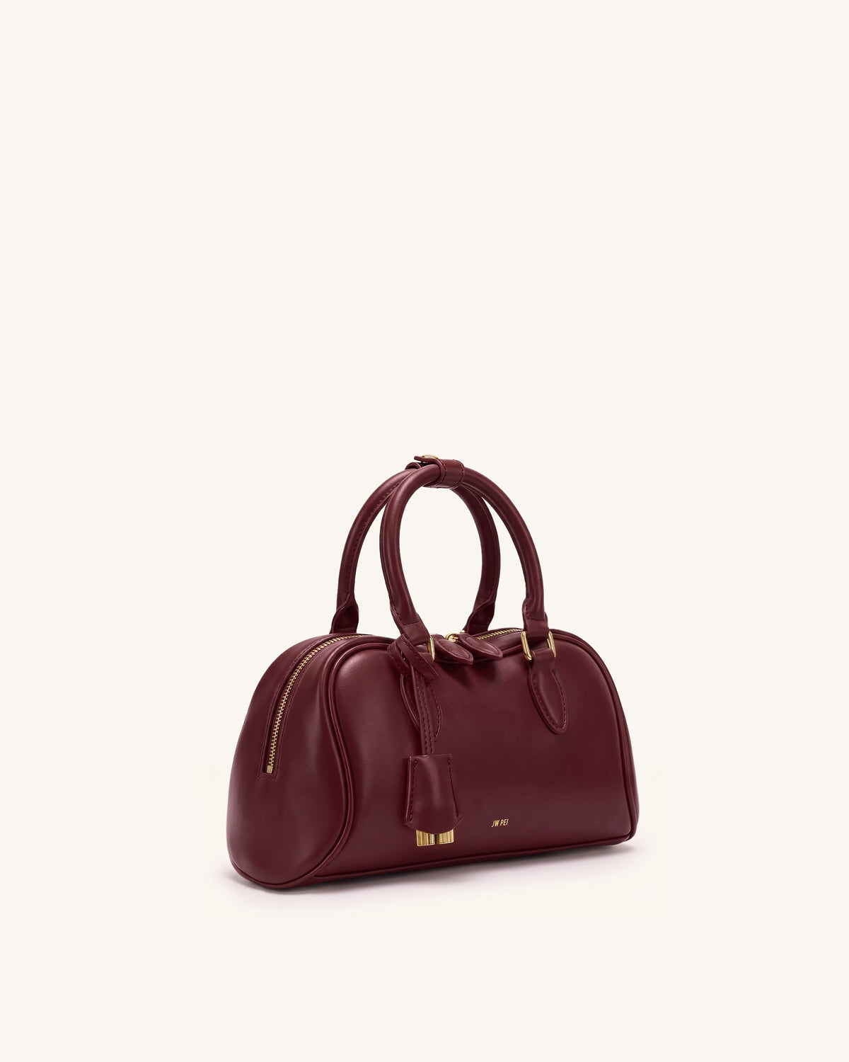 Rosalie Bowler Top Handle Bag - Dark Burgundy | JW PEI