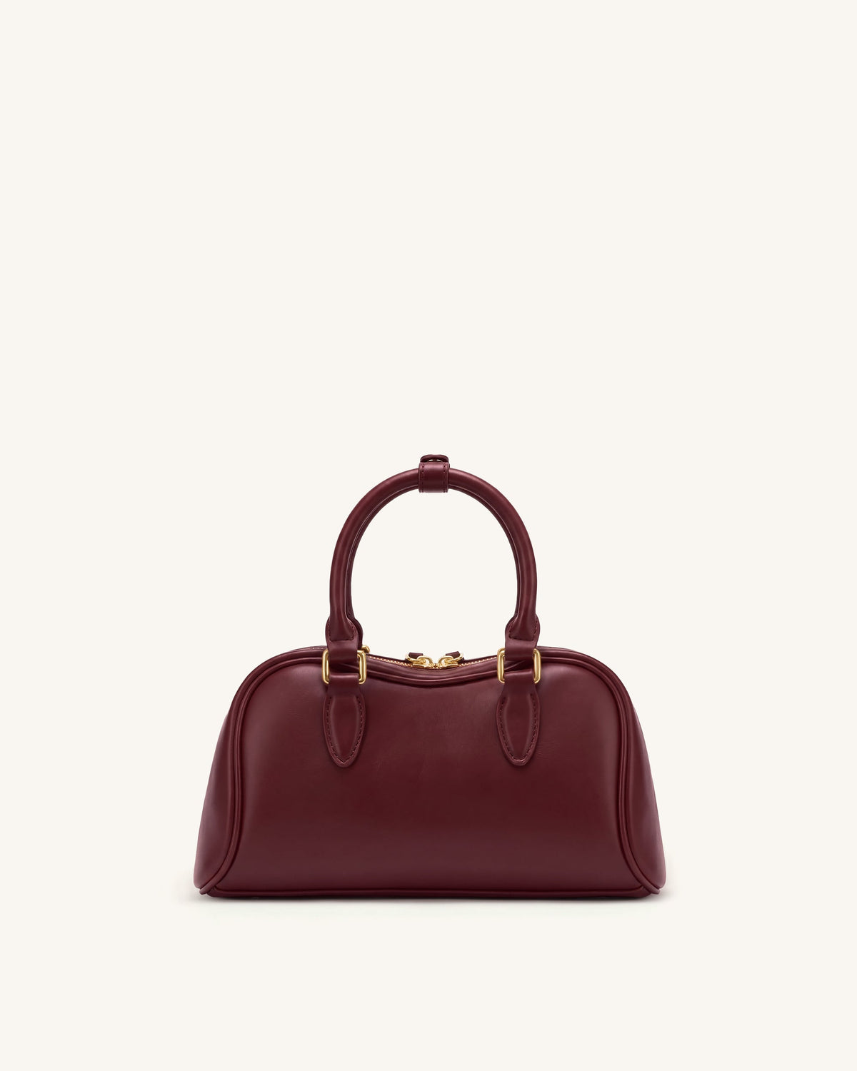 Rosalie Bowler Top Handle Bag - Dark Burgundy | JW PEI