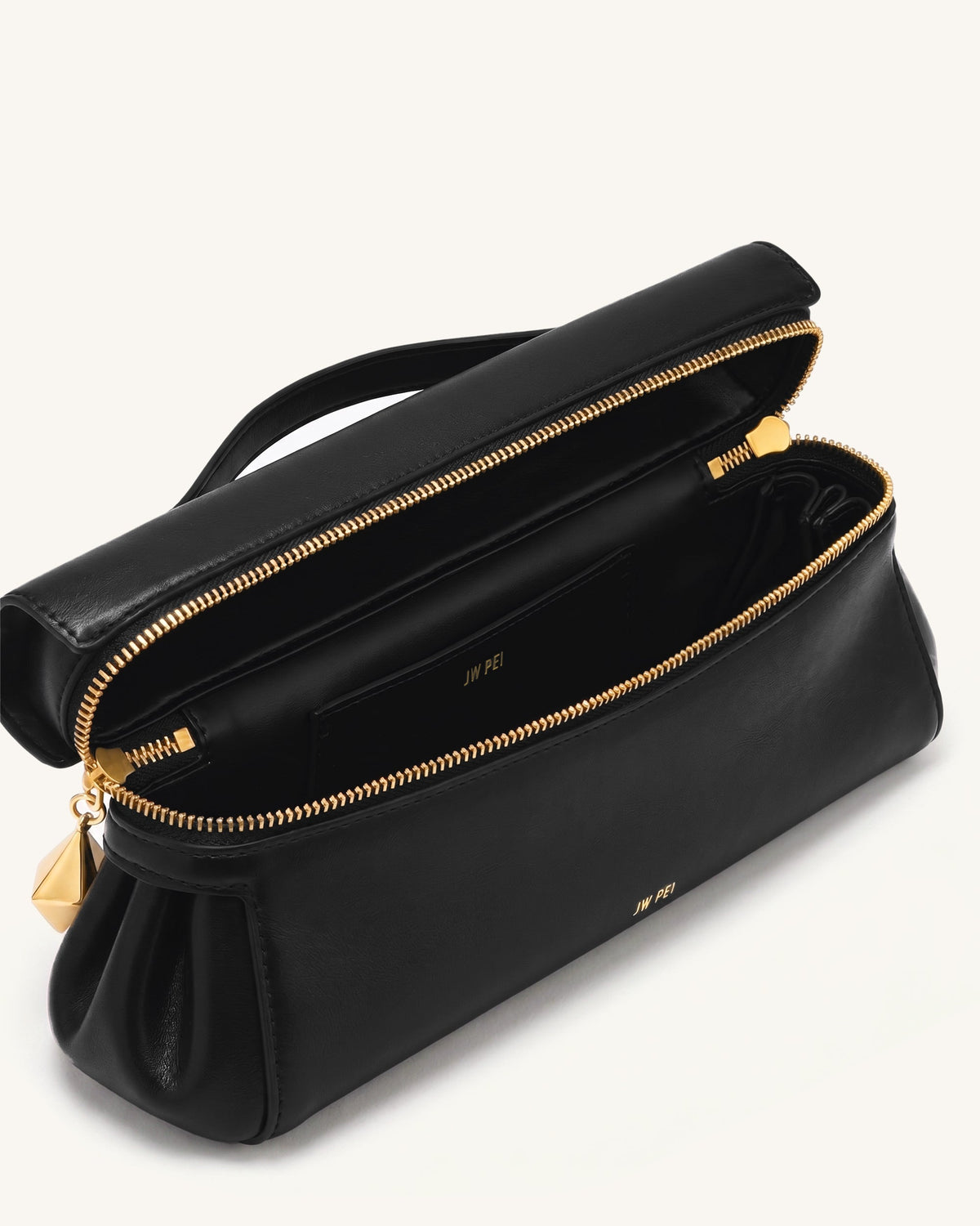 Thea East-West Top Handle Bag - Black | JW PEI