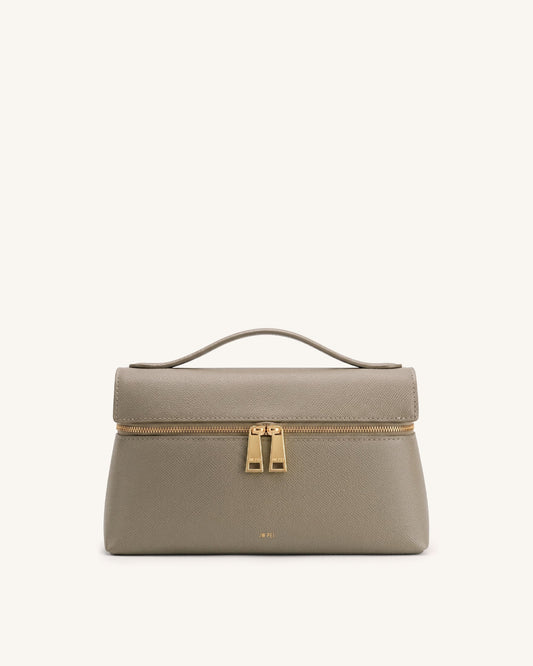 Thea Top Handle Bag - Mocha Grey Brown | JW PEI
