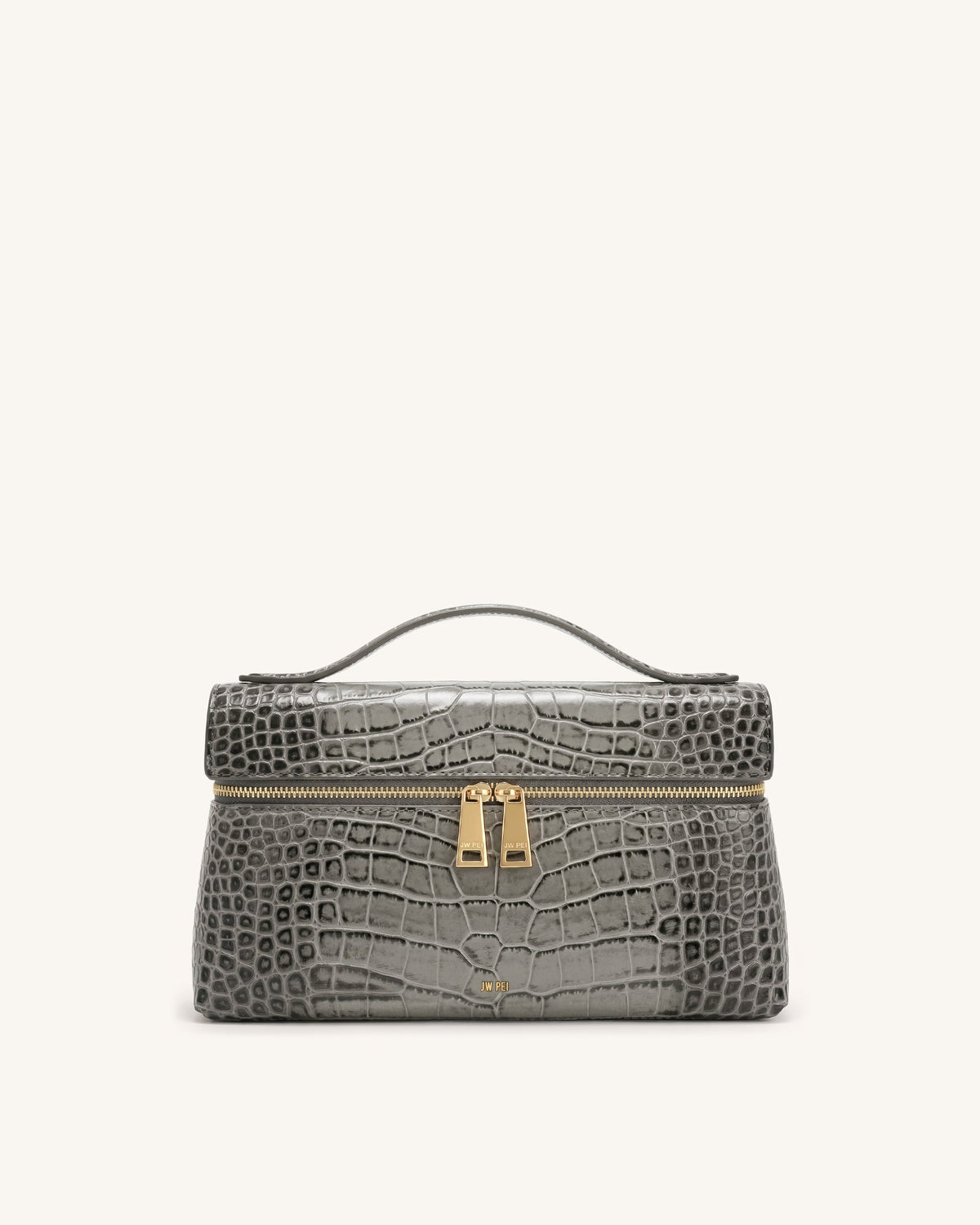 Thea Top Handle Bag - Grey Croc | JW PEI