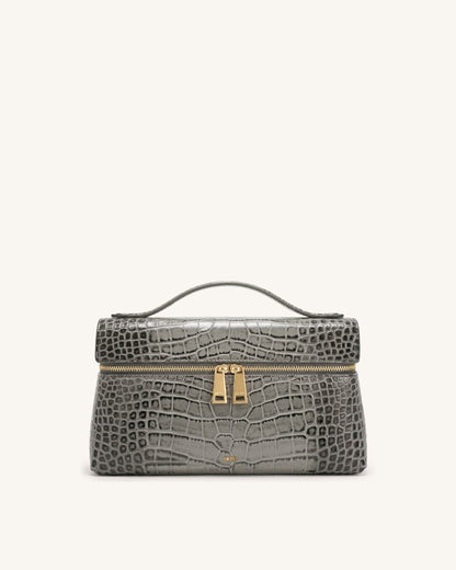 Thea Top Handle Bag - Grey Croc | JW PEI