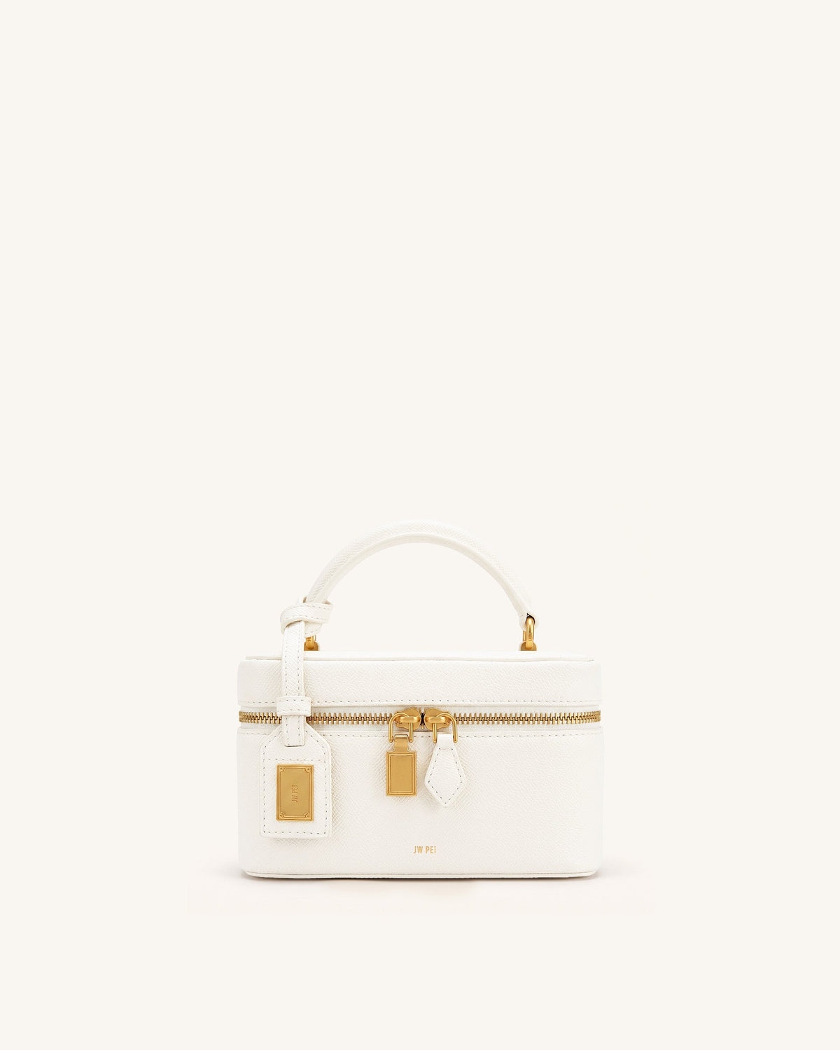 Cleo Box Shape Top Handle Bag - Off-white | JW PEI