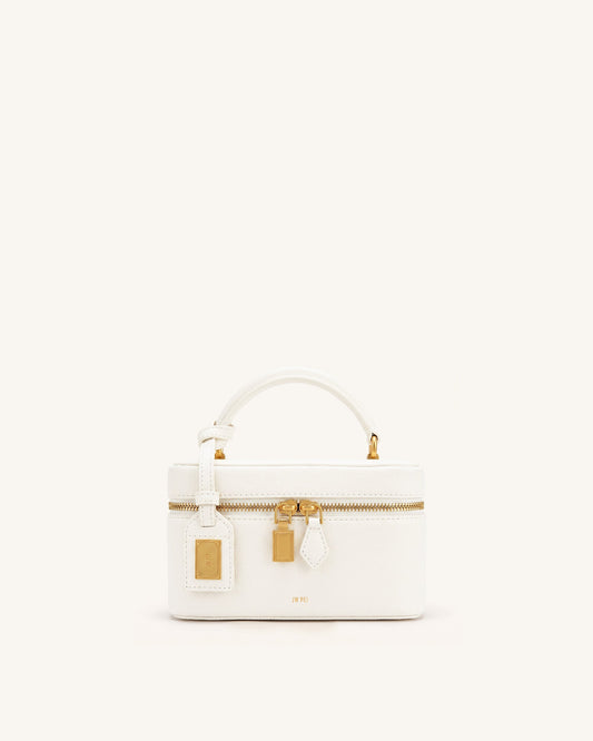 Cleo Box Shape Top Handle Bag - Off-white | JW PEI