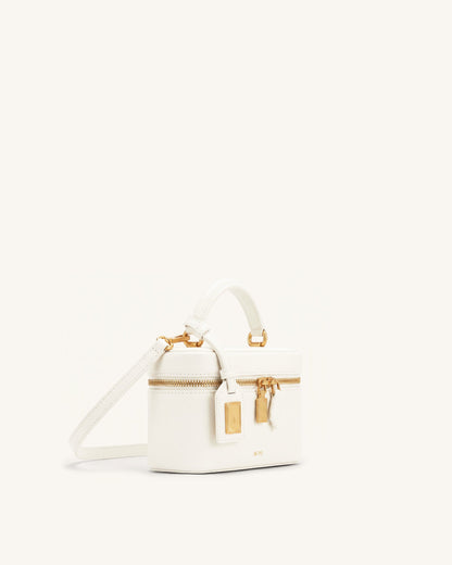 Cleo Box Shape Top Handle Bag - Off-white | JW PEI