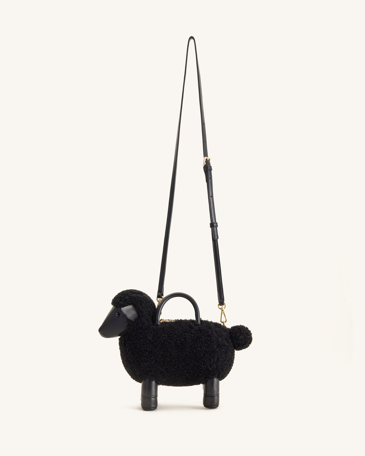 Luna Sheep Top Handle Bag - Black | JW PEI