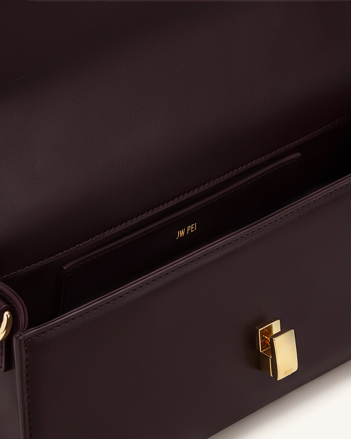 Delphine Flap Top Handle Bag - Dark Brown | JW PEI