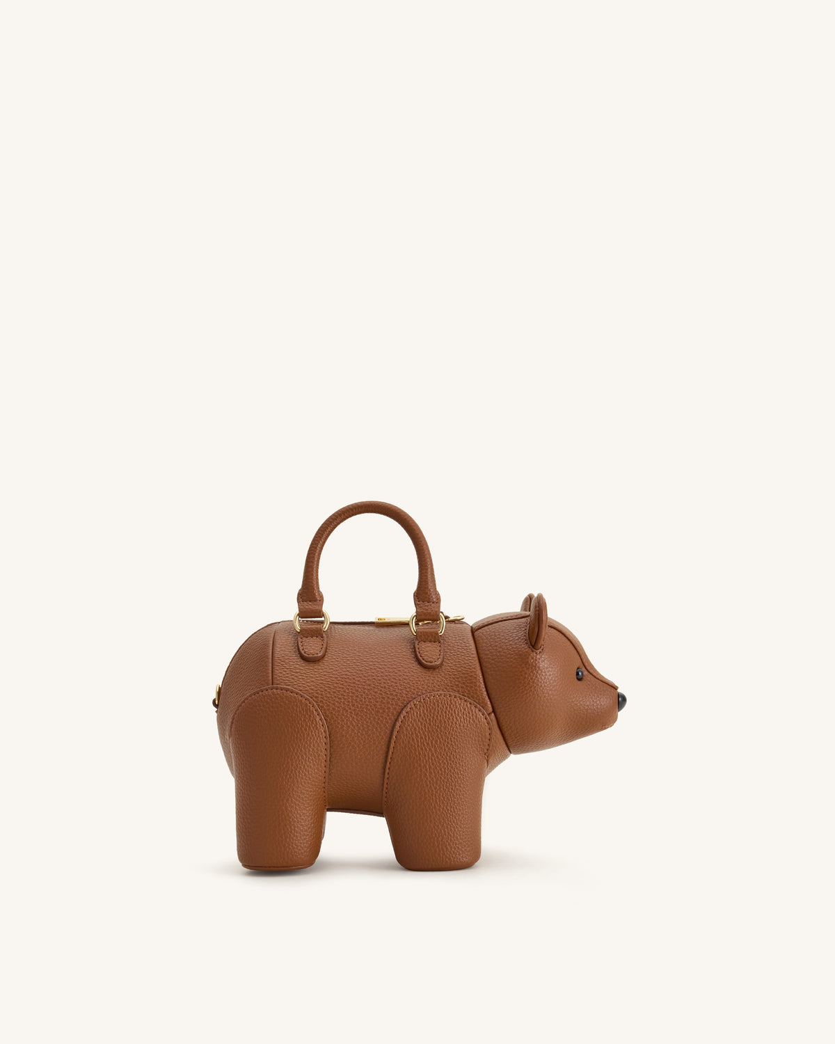 Bernie Bear Top Handle Bag - Brown | JW PEI