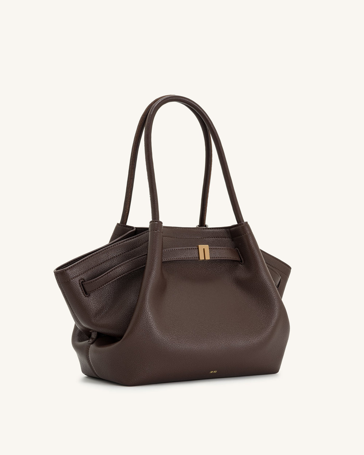 Hana Medium Tote Bag - Dark Brown | JW PEI