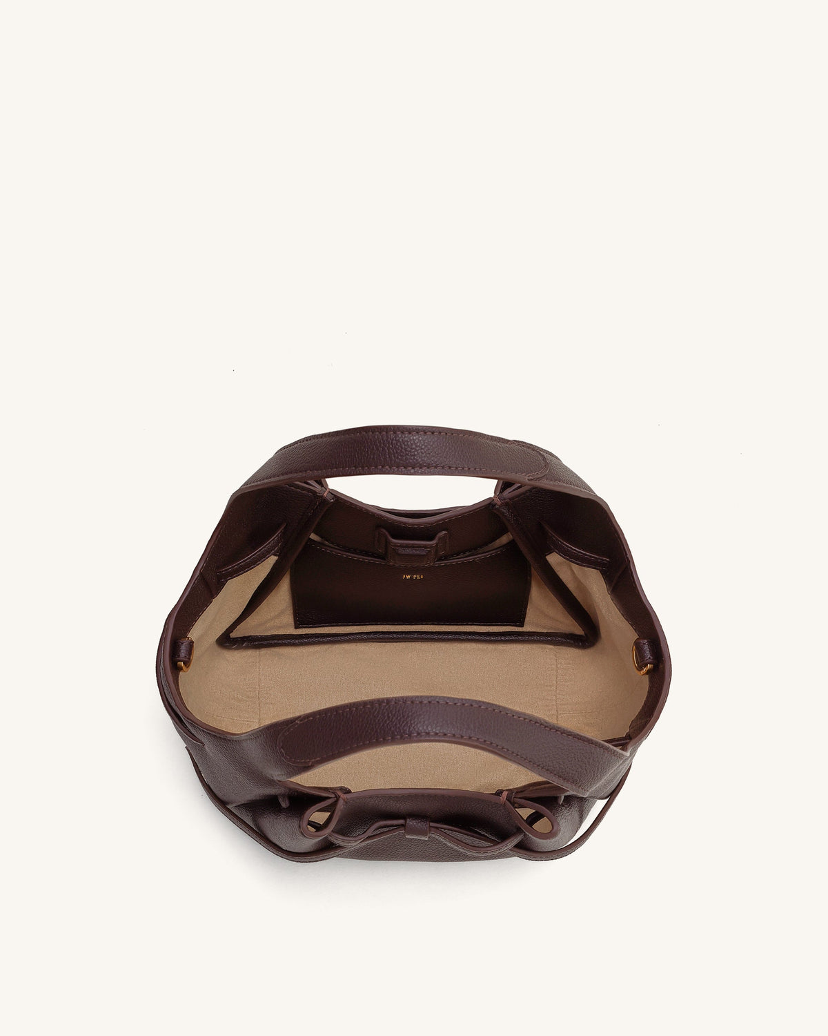 Mabel Soft Bow Tote Bag - Dark Brown | JW PEI
