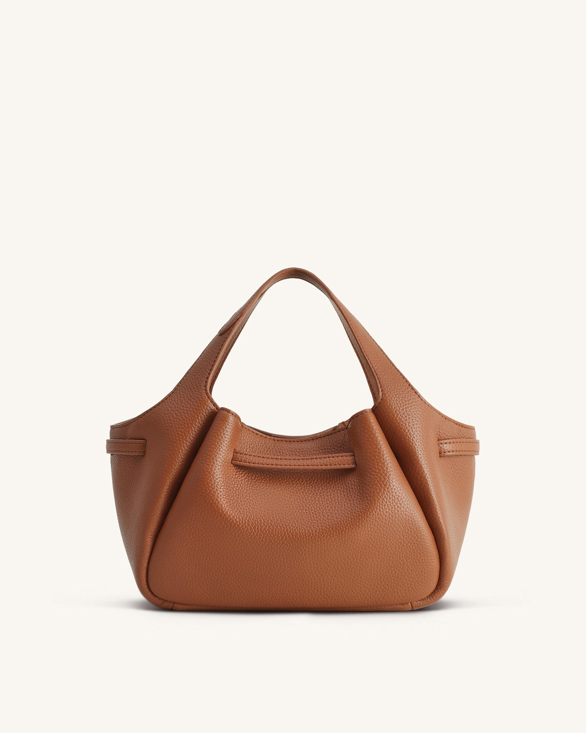 Mabel Soft Bow Tote Bag - Caramel Brown | JW PEI