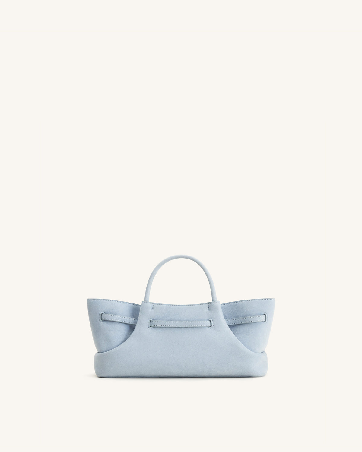 Maeve Dachshund Metal Charm Faux Suede Tote Bag - Blue | JW PEI