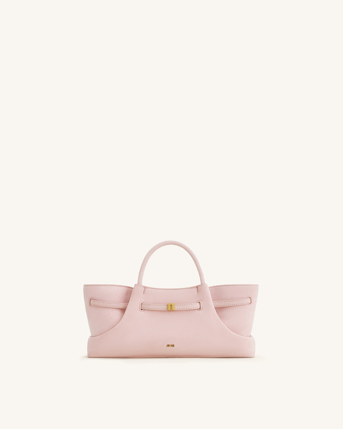 Maeve Dachshund Metal Charm Faux Suede Tote Bag - Pink | JW PEI