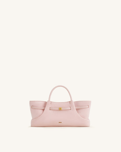 Maeve Dachshund Metal Charm Faux Suede Tote Bag - Pink | JW PEI