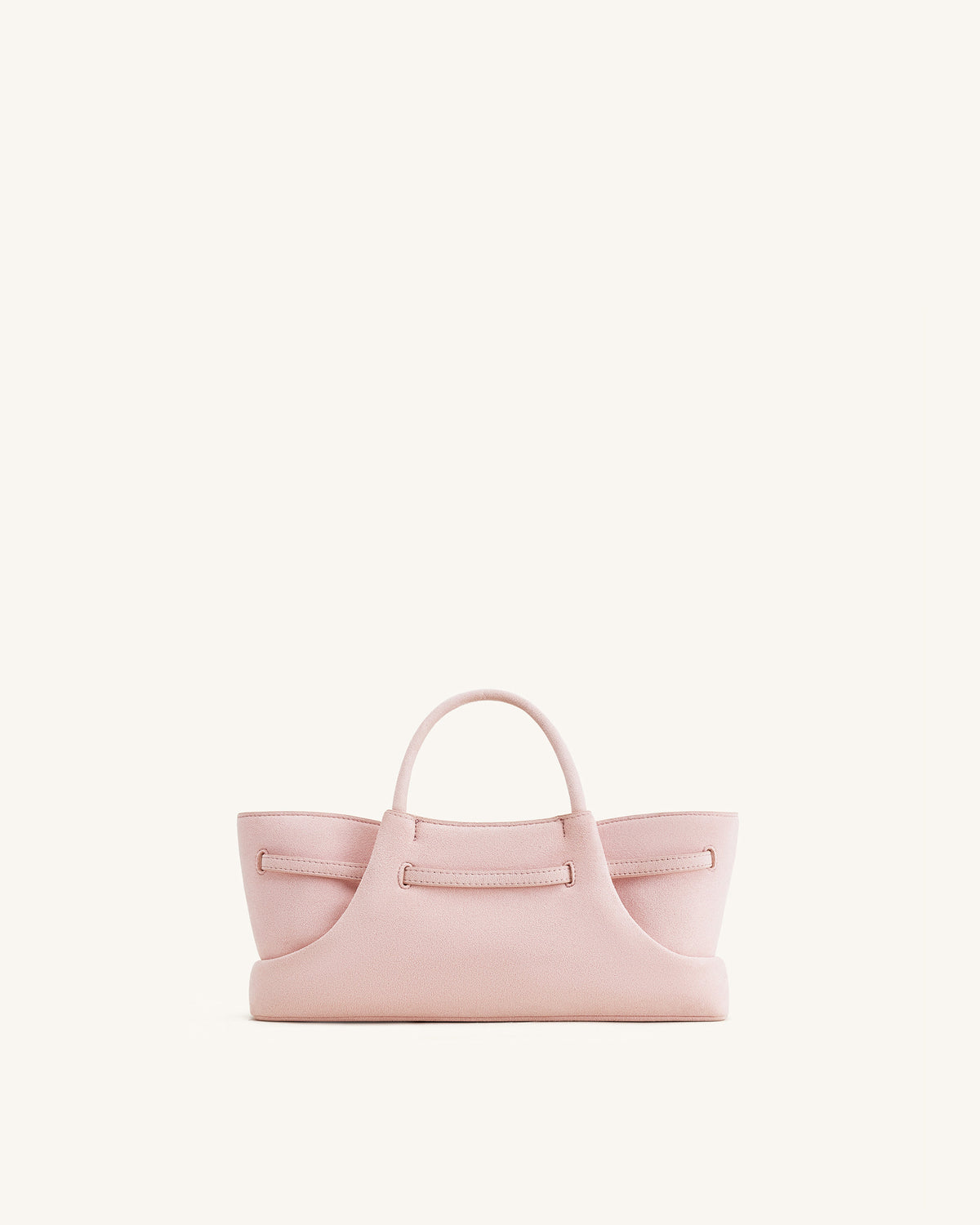 Maeve Dachshund Metal Charm Faux Suede Tote Bag - Pink | JW PEI