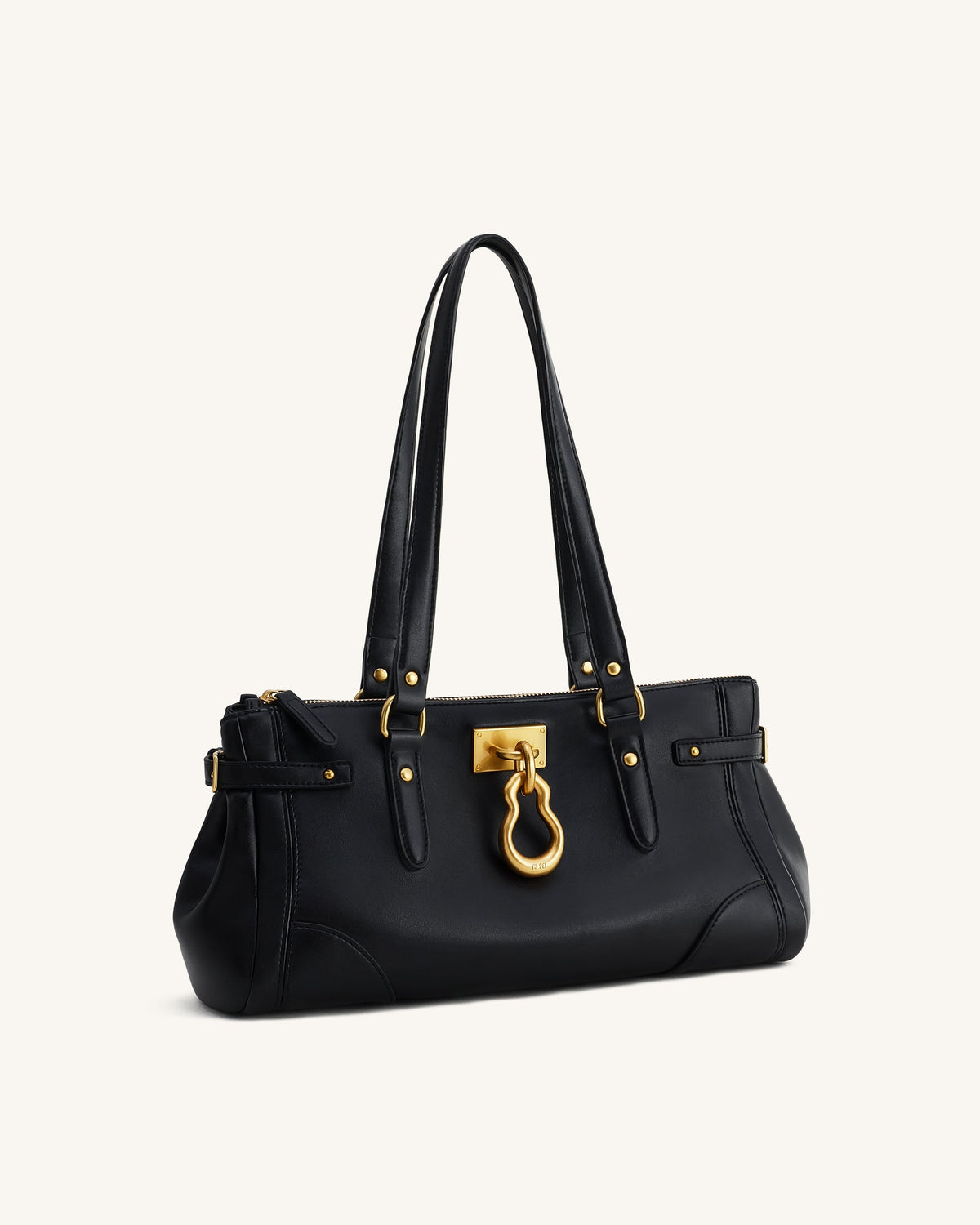 Yvette Elongated Tote Bag - Black | JW PEI