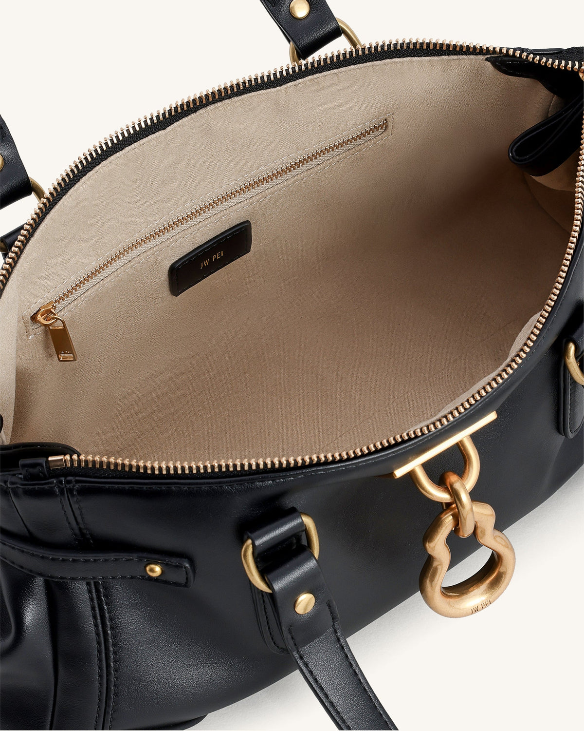Yvette Elongated Tote Bag - Black | JW PEI