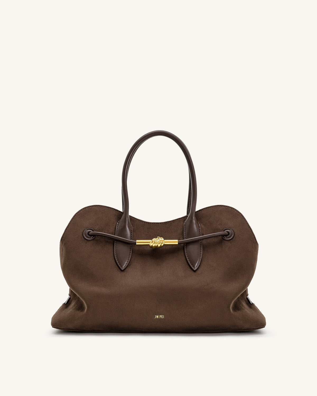 Adele Metal Rope Knot Tote Bag - Mocha Brown | JW PEI