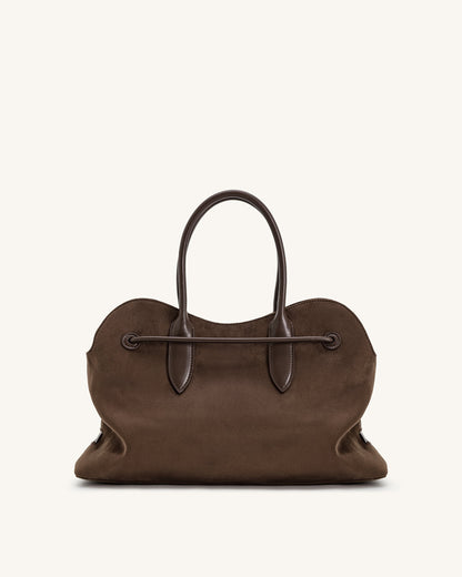 Adele Metal Rope Knot Tote Bag - Mocha Brown | JW PEI