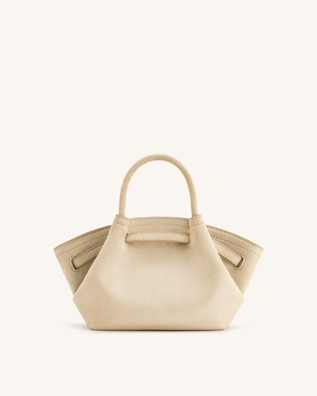 Hana Mini Faux Suede Tote Bag - Off White | JW PEI