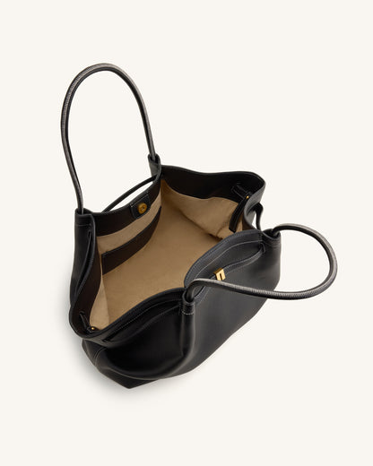 Hana Large Tote Bag - Black | JW PEI
