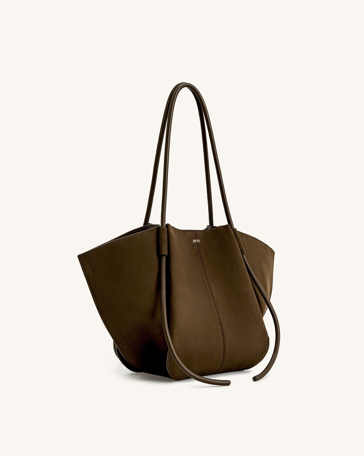 Nala Wide Tote Bag - Mocha Brown | JW PEI
