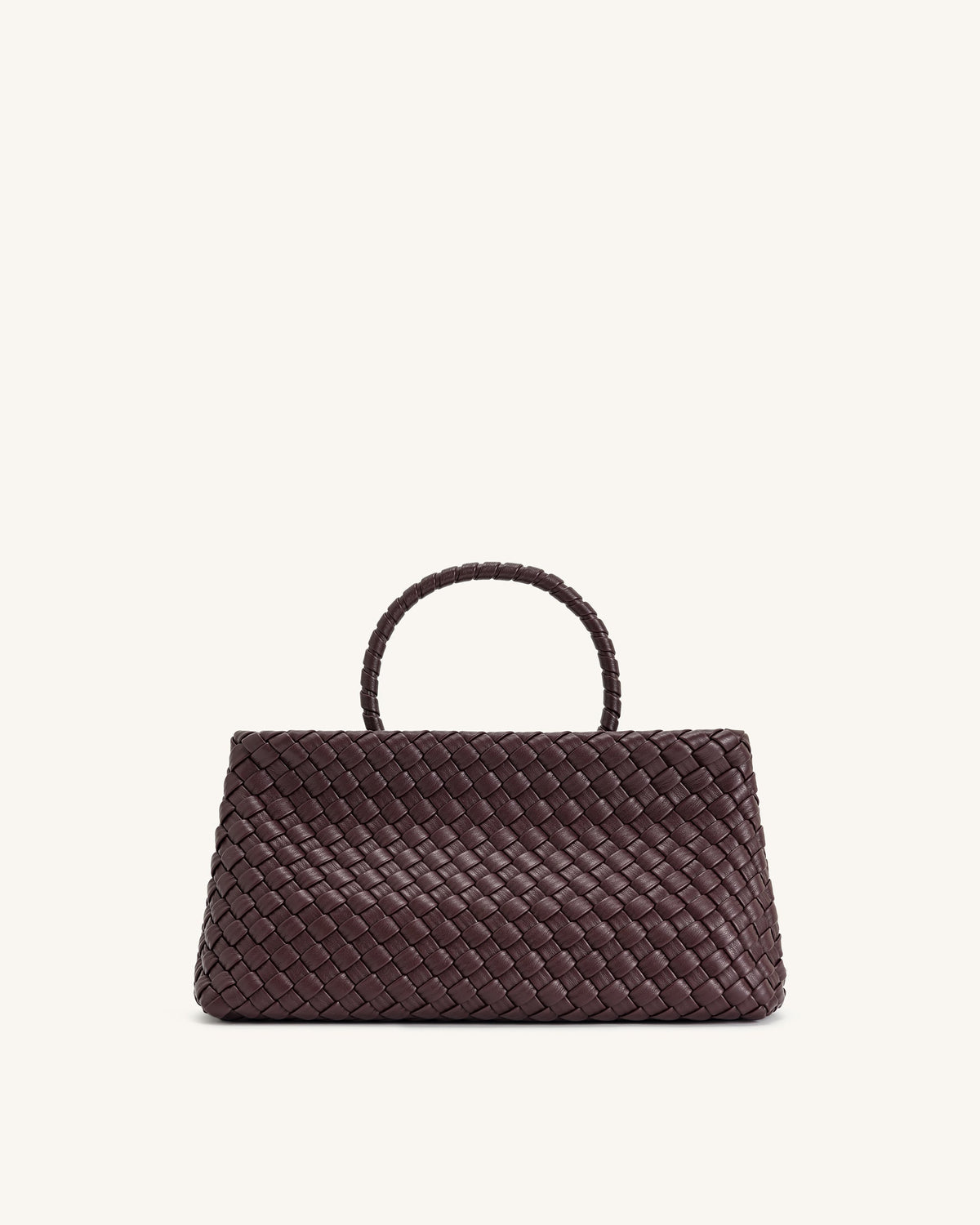 Elora Woven Tote Bag - Deep Burgundy | JW PEI