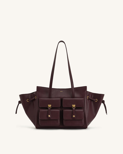 Linda Tote Bag - Deep Burgundy | JW PEI