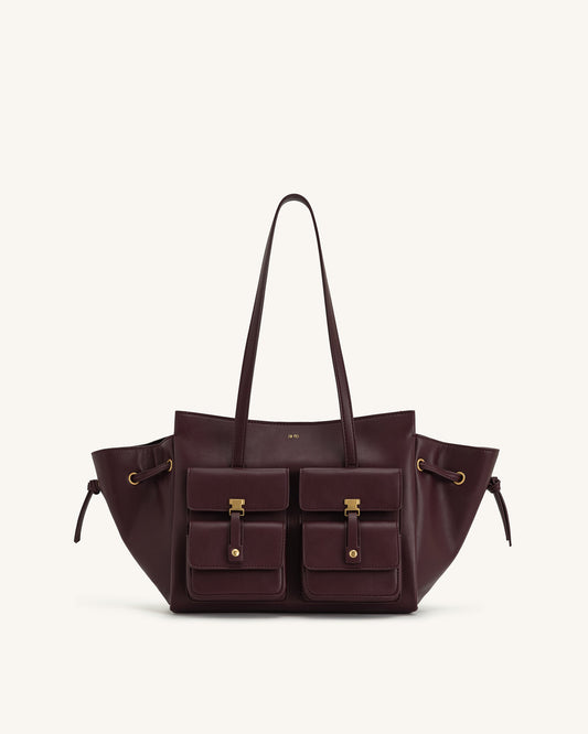 Linda Tote Bag - Deep Burgundy | JW PEI