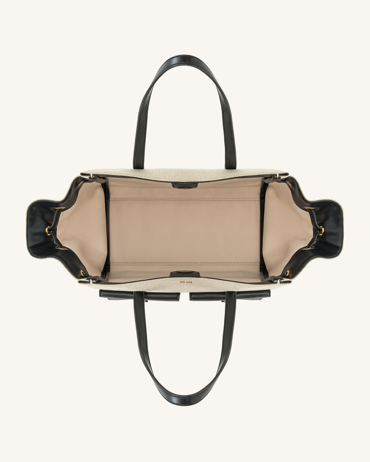 Linda Tote Bag - Black Canvas | JW PEI