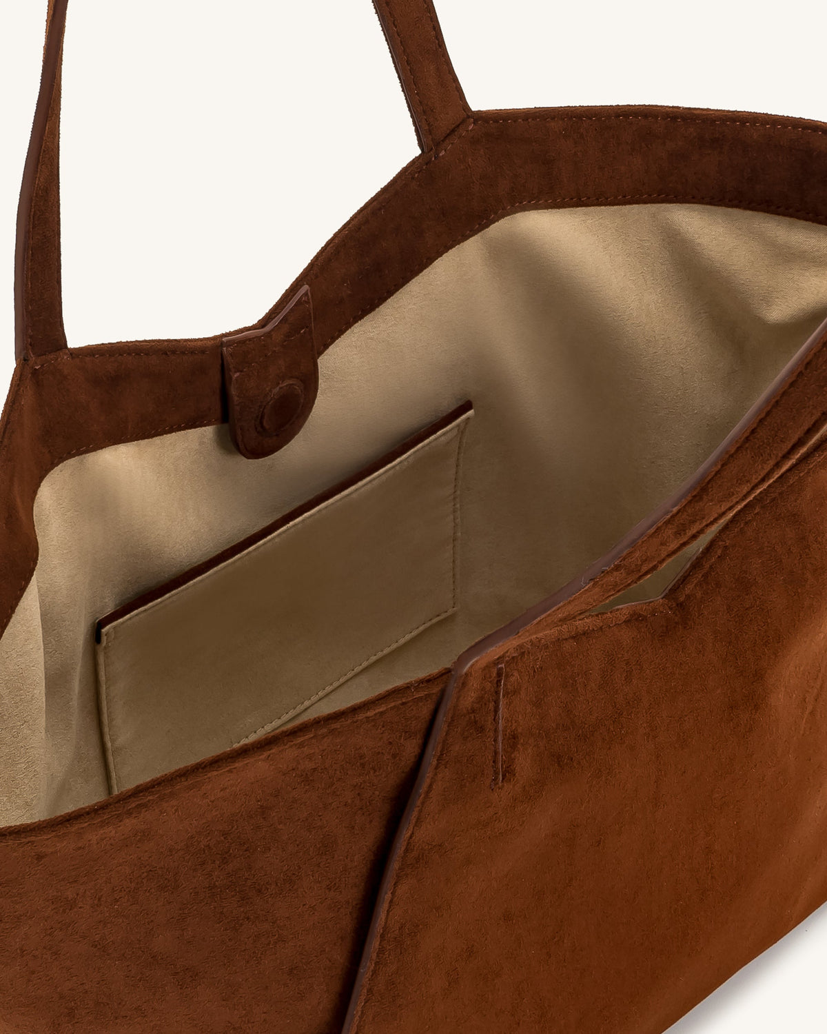 Kiana Large Capacity Tote Bag - Dark Brown | JW PEI