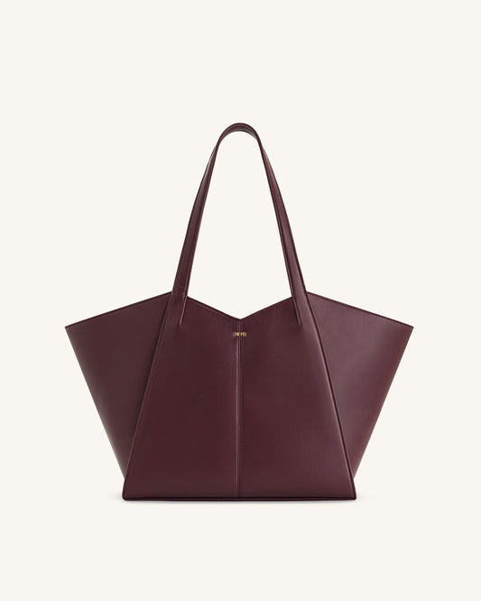 Kiana Large Capacity Tote Bag - Deep Claret | JW PEI
