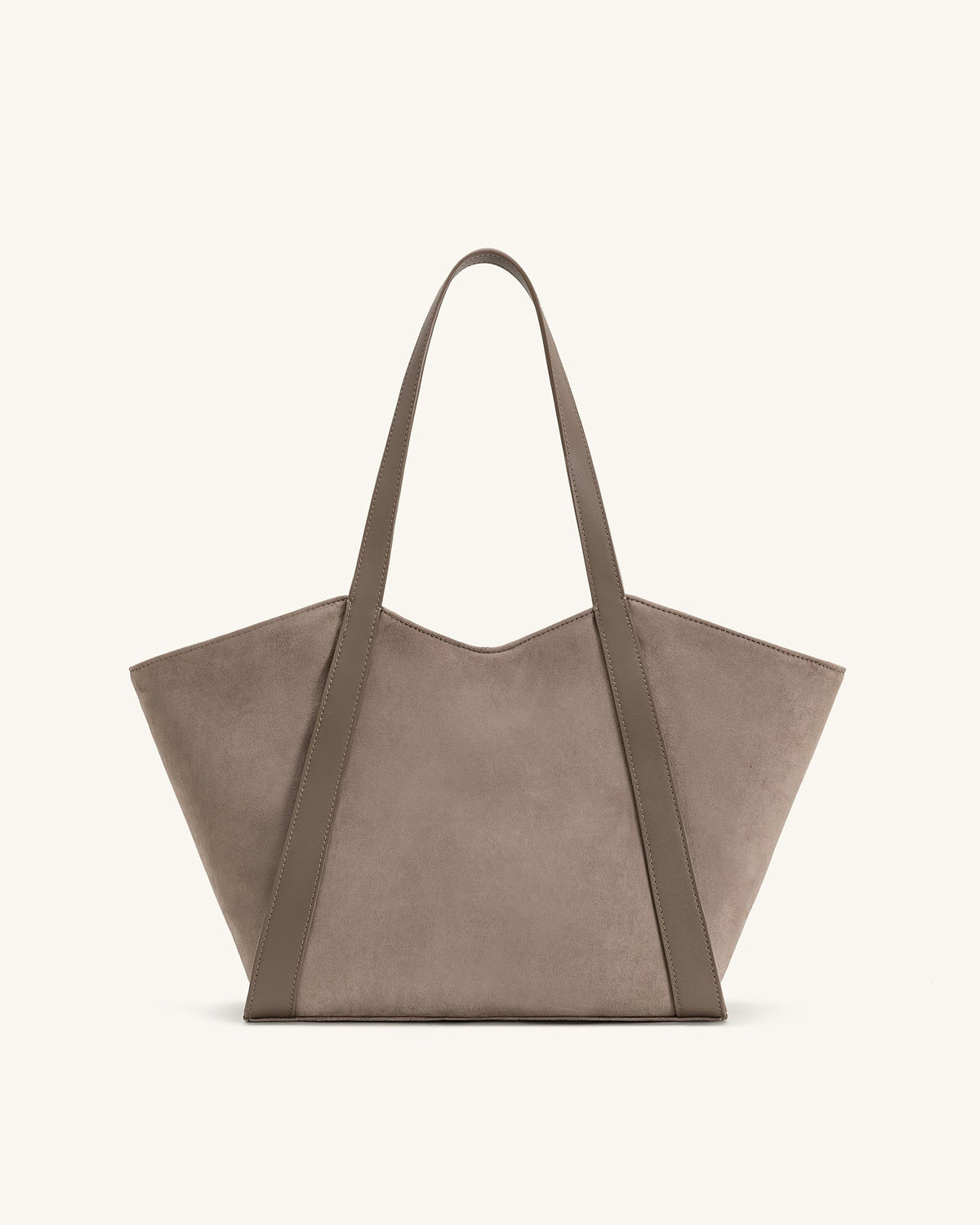 Kiana Large Capacity Faux Suede Tote Bag - Taupe | JW PEI